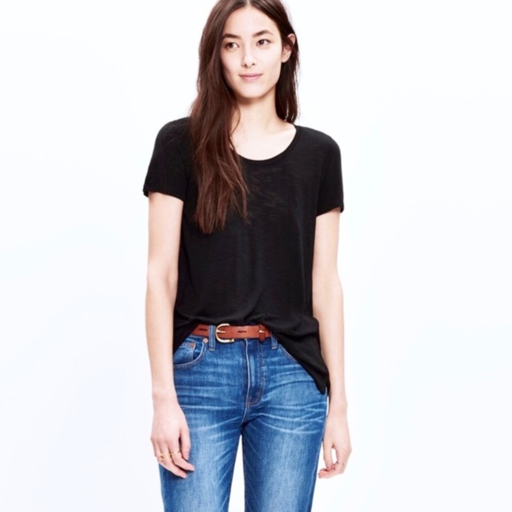 NWT Madewell Anthem Crew Neck Tee in Kale Green